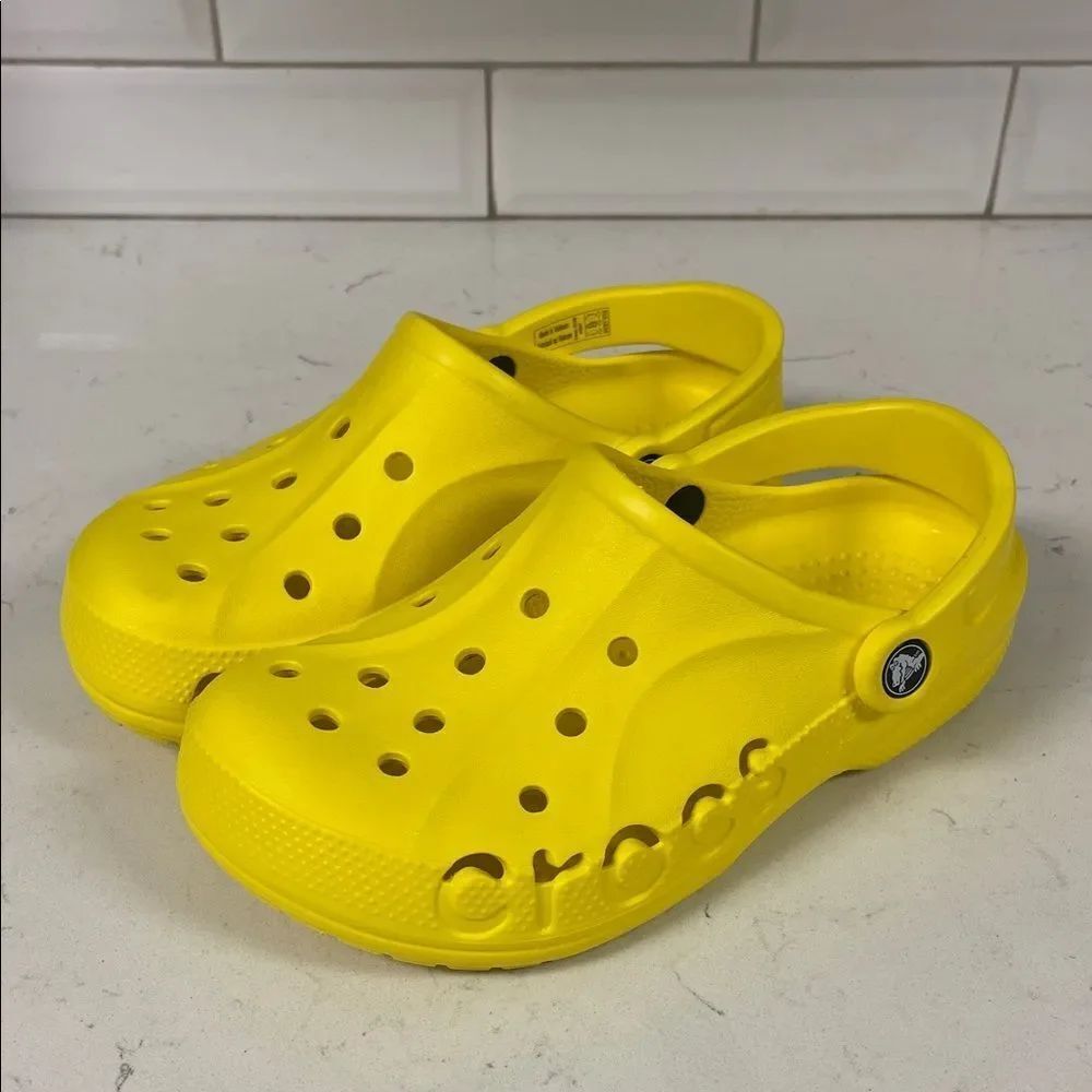 Crocs Baya Clog Yellow 100126 Unisex Size 7 Women’s - Men’s 5